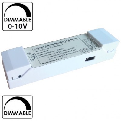 Dimmable Τροφοδοτικό LED 0-10V 31.5W 230V στα 9-42V 400-750mA